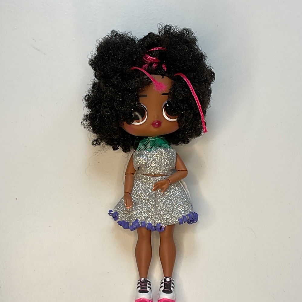 L.O.L. Surprise! Doll in Silver Dress with Black Hair